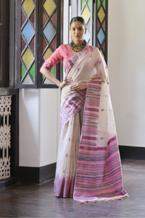 Aisha Muga Cotton Saree