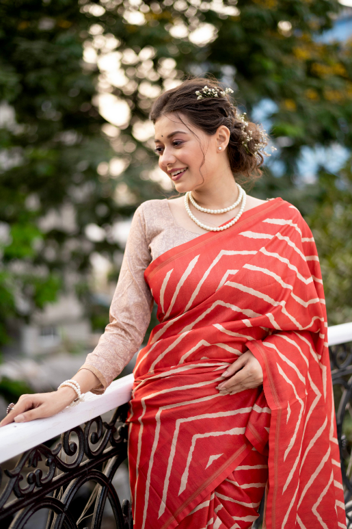 Monika Tussar Silk Saree