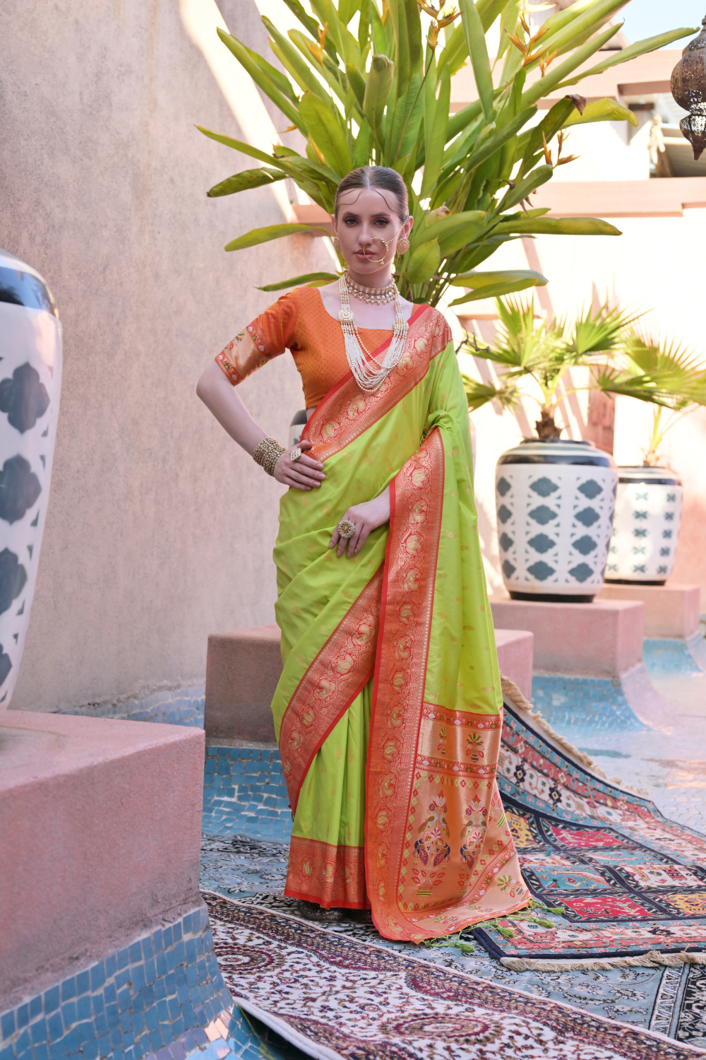 Vaneri Paithani Silk Saree