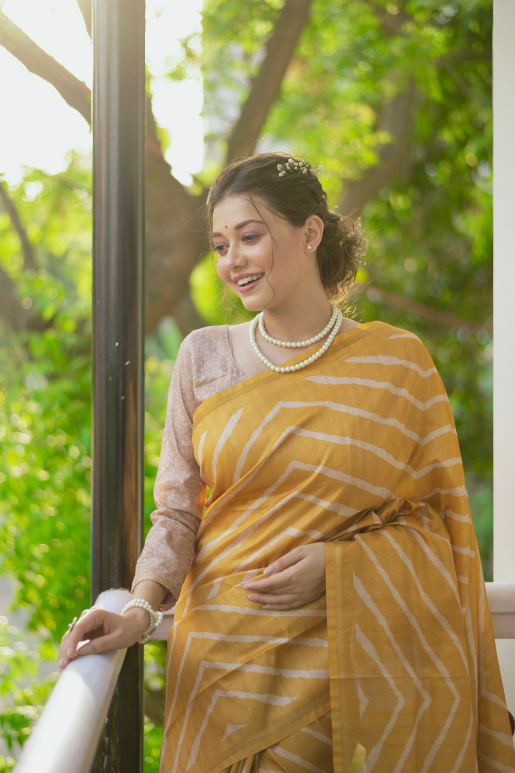 Monika Tussar Silk Saree