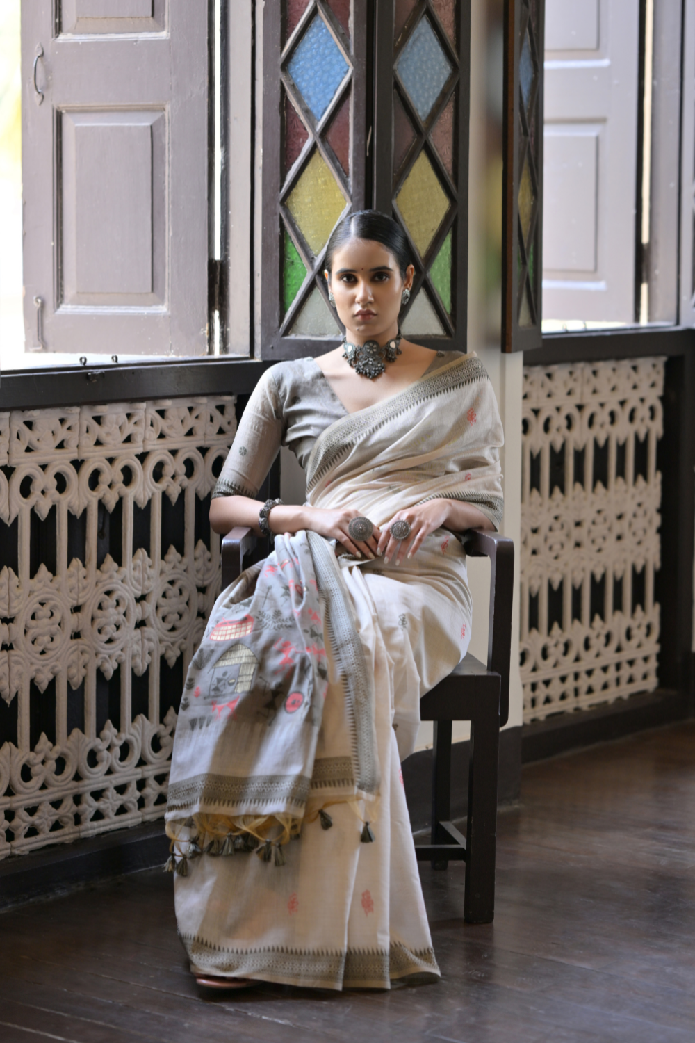 Urvi Muga Cotton Saree