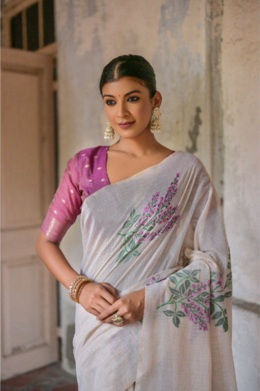 Shaaki Muga Cotton Saree