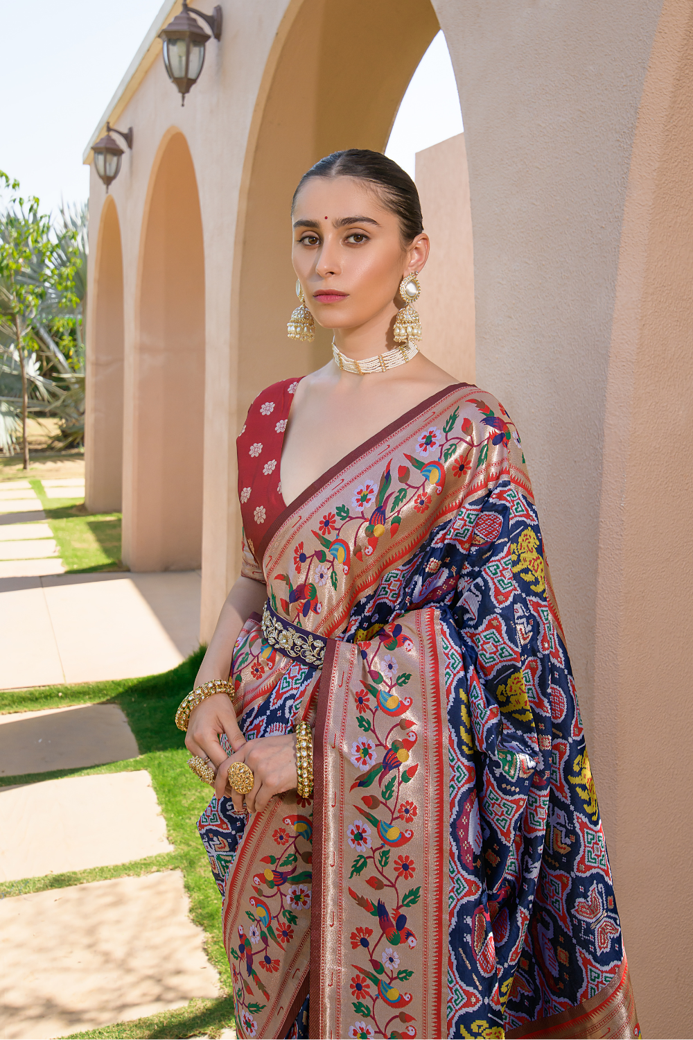 Blue Paithani Silk Saree