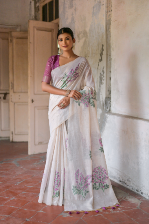 Shaaki Muga Cotton Saree