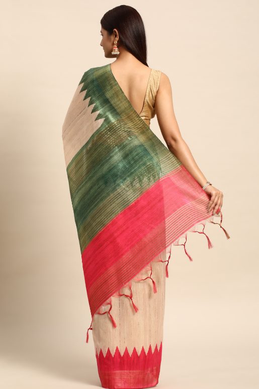 Sukhi Tussar Silk Saree