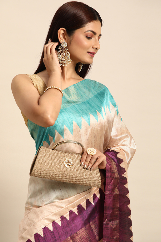Sukhi Tussar Silk Saree