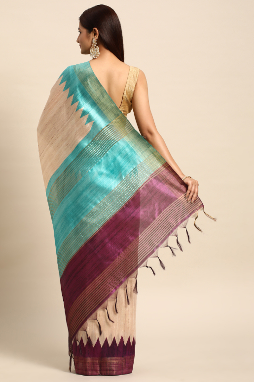 Sukhi Tussar Silk Saree