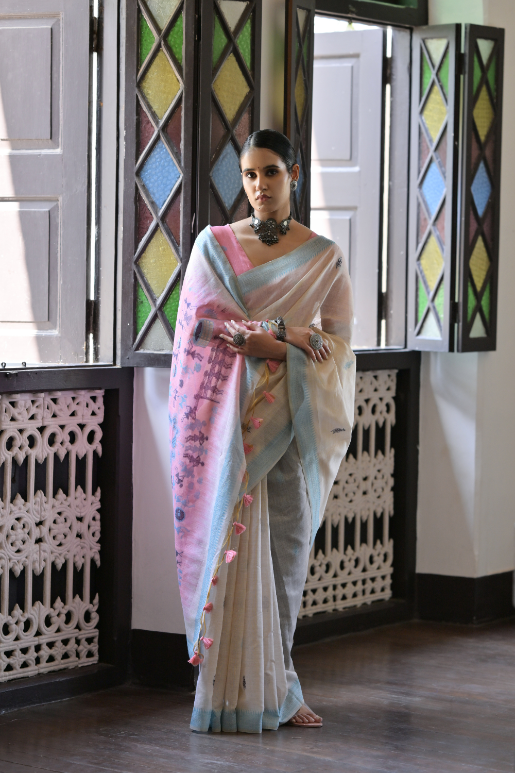 Urvi Muga Cotton Saree