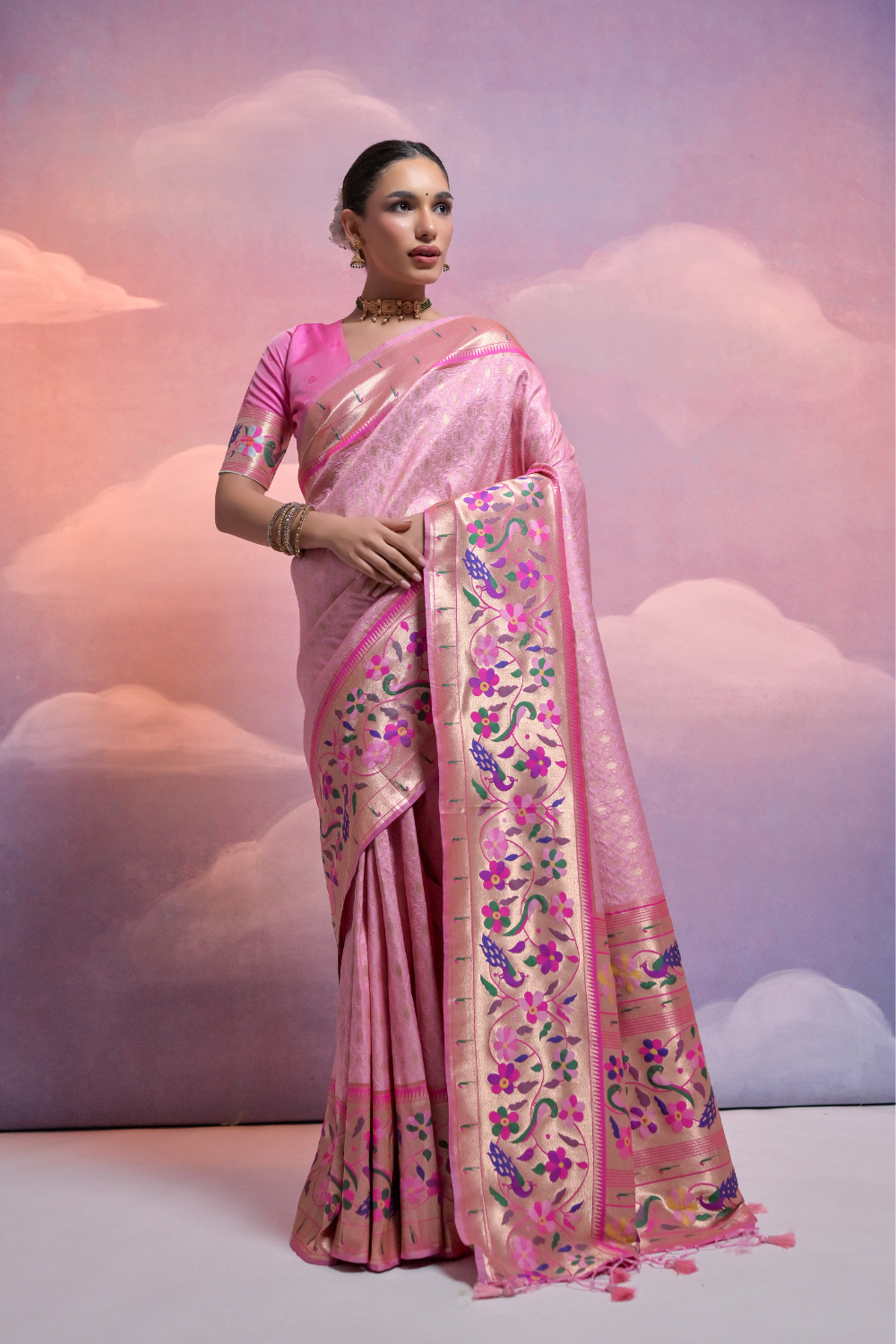 Vrusha Paithani Silk Saree