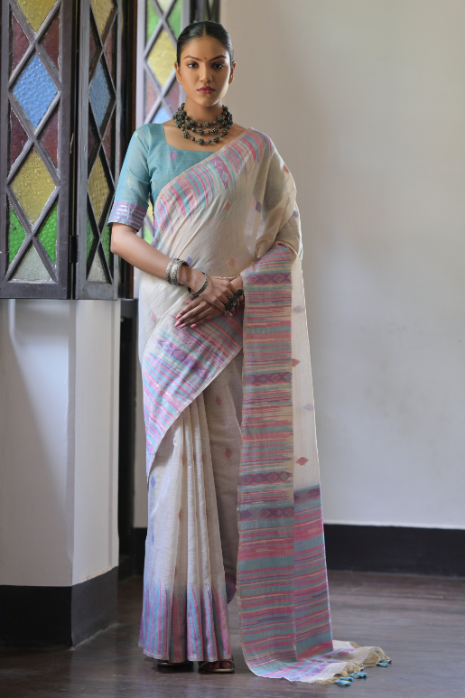 Aisha Muga Cotton Saree
