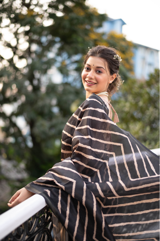 Monika Tussar Silk Saree