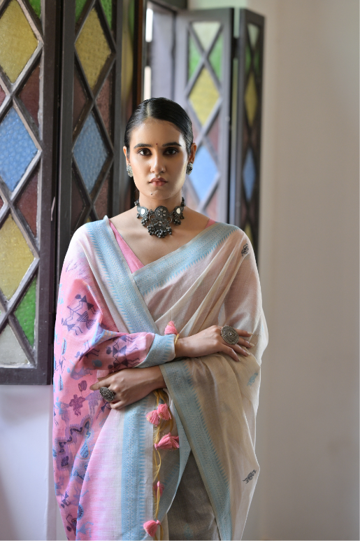 Urvi Muga Cotton Saree