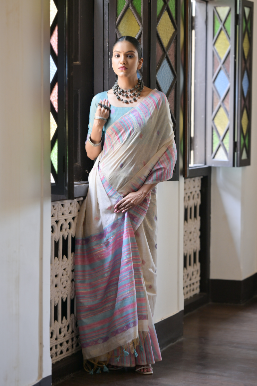Aisha Muga Cotton Saree