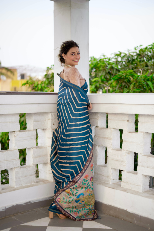 Monika Tussar Silk Saree