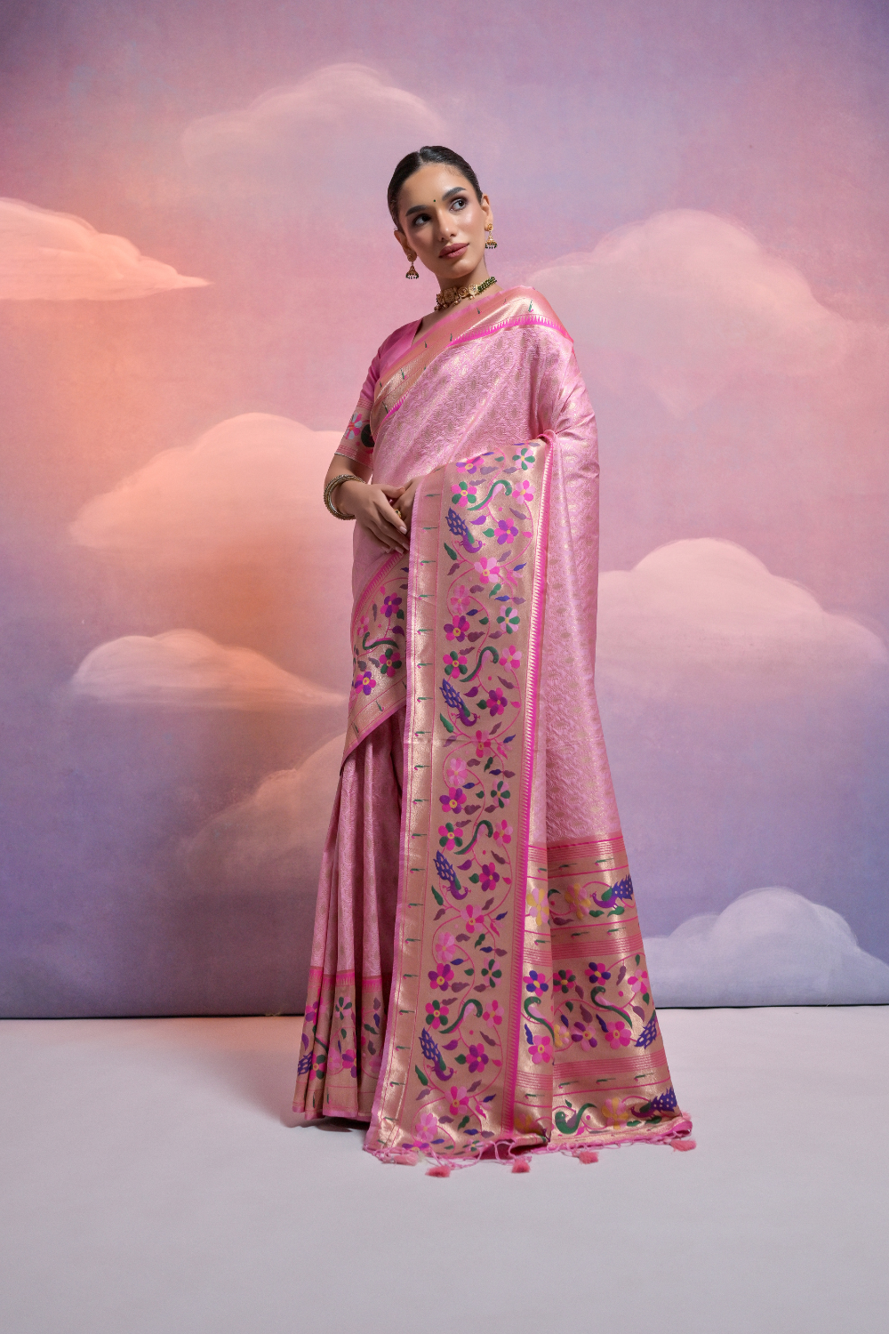 Vrusha Paithani Silk Saree