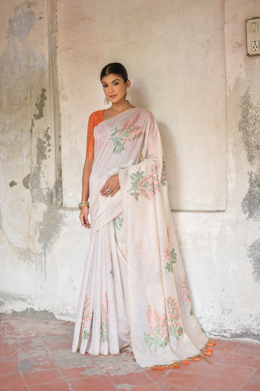 Shaaki Muga Cotton Saree