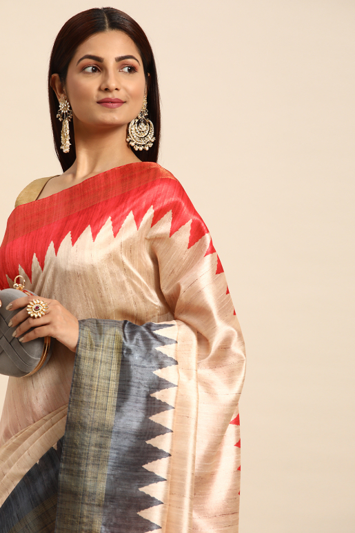 Sukhi Tussar Silk Saree