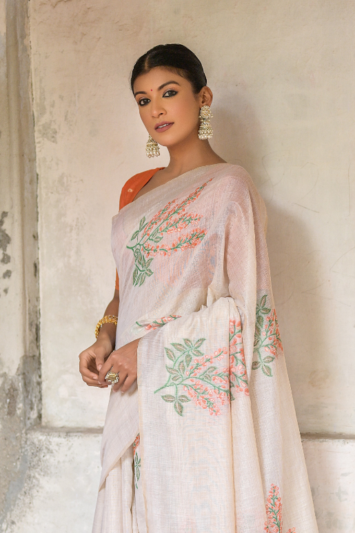 Shaaki Muga Cotton Saree