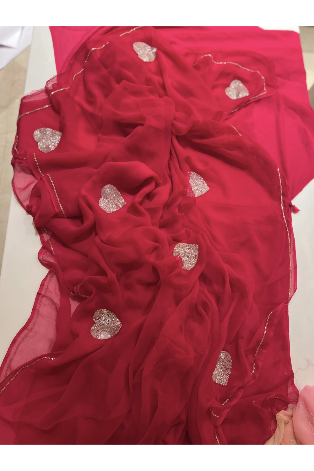 All Hearts Chiffon Saree