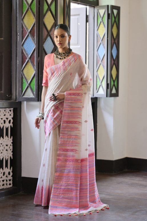 Aisha Muga Cotton Saree