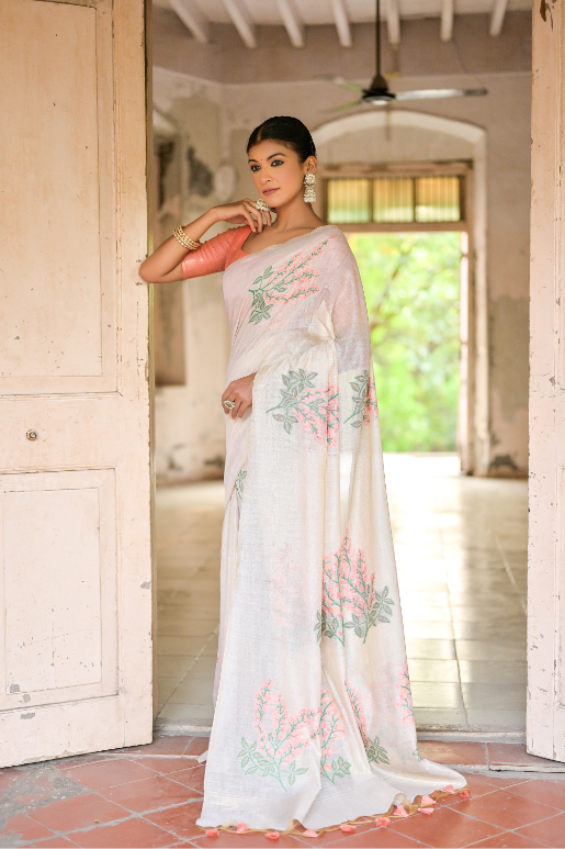 Shaaki Muga Cotton Saree