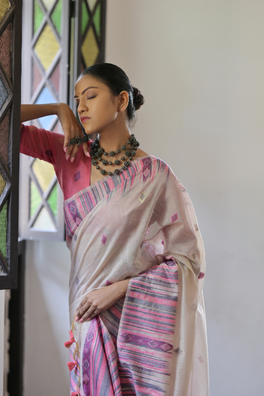 Aisha Muga Cotton Saree