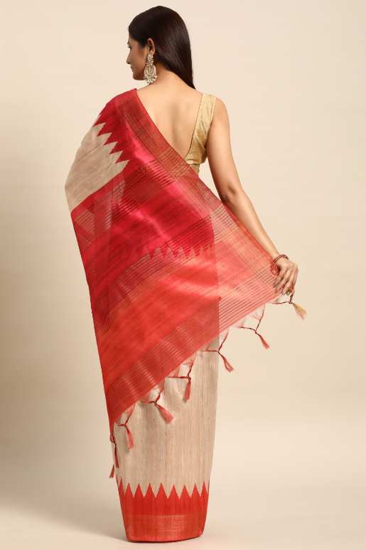 Sukhi Tussar Silk Saree
