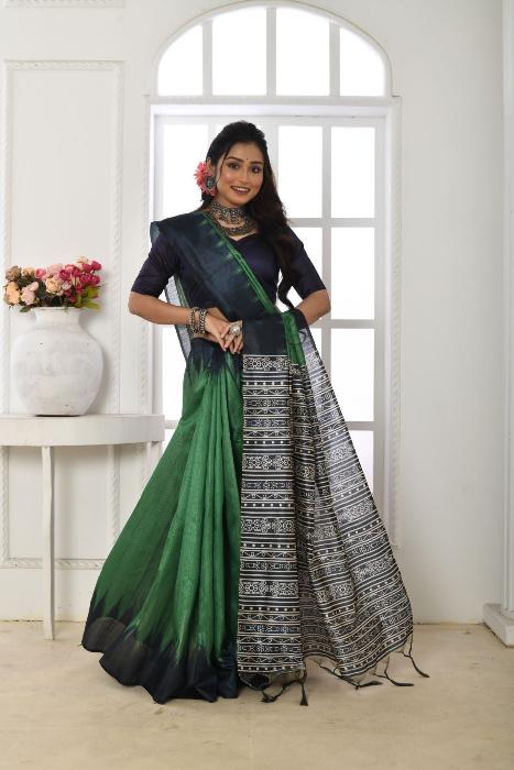 Aarushi Ikkat Saree