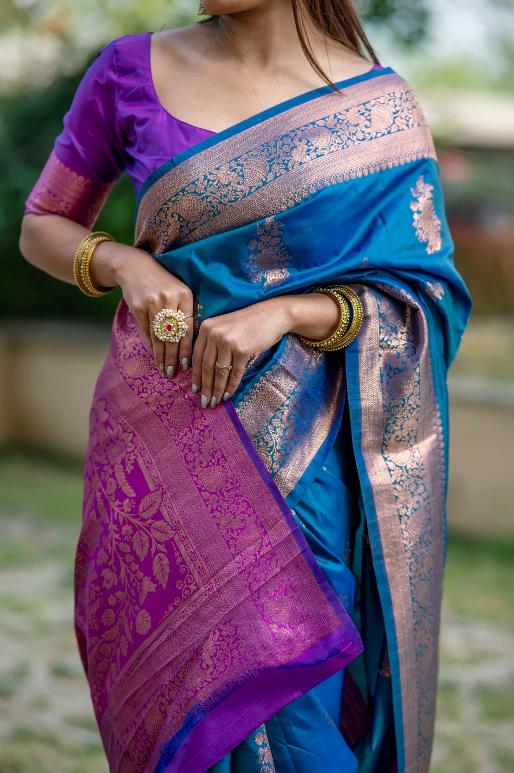 Krishi Banarasi Silk Saree