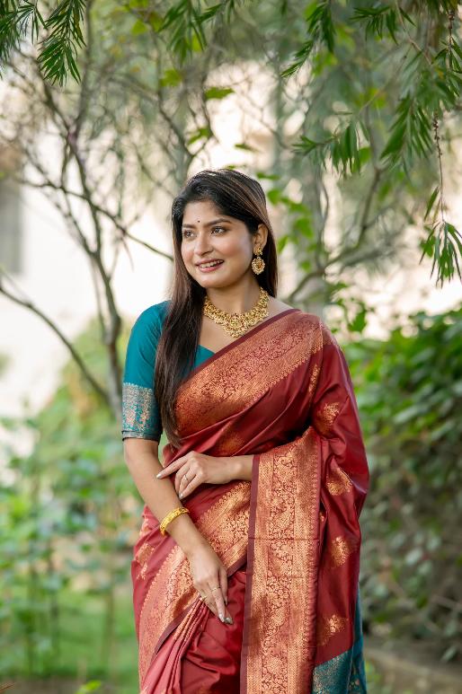 Krishi Banarasi Silk Saree