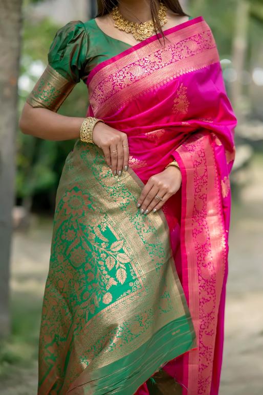 Krishi Banarasi Silk Saree