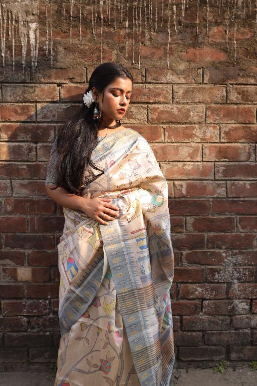 Mirza Soft Tussar Silk Saree