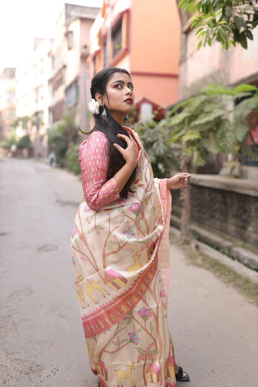 Mirza Soft Tussar Silk Saree