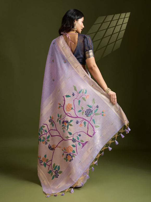 Chiku Muga Cotton Saree