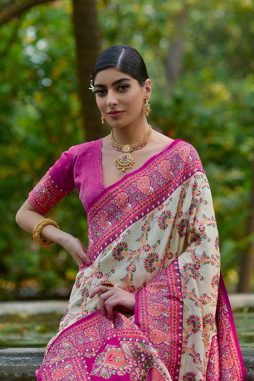 Pasmina Silk Saree