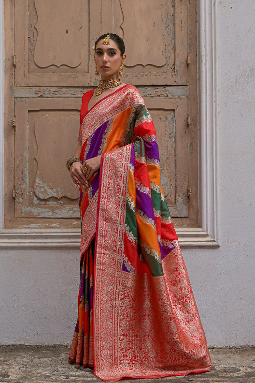 Rangat Banarasi Silk Saree