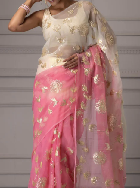 Roohan Gotta Patti Chiffon Saree
