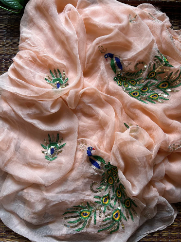 Naveli Pure Chiffon Saree