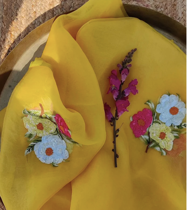 Jazz Pure Diamond Chiffon Saree