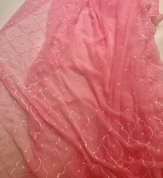 Maharani Sequins Chiffon Saree