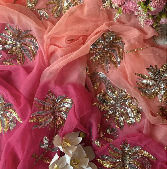 Nysa Sequins Chiffon Saree