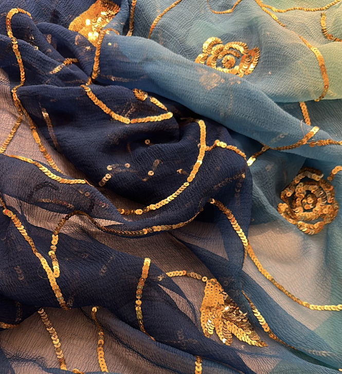 More Sequins Zaal Saree