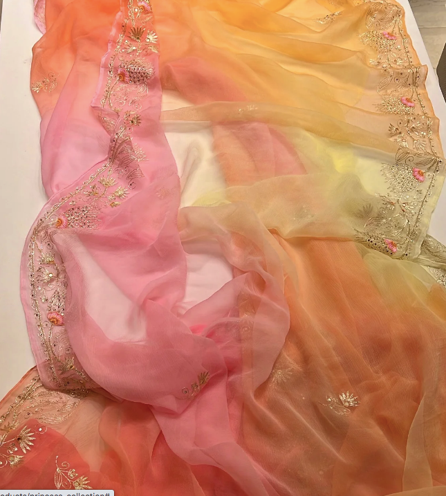 Rangrez Zari Chiffon Saree