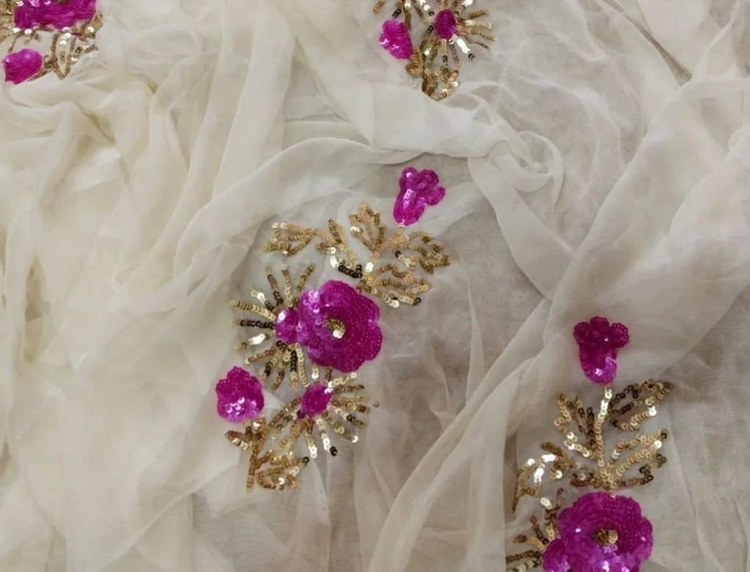 Phool Pure Chiffon Saree
