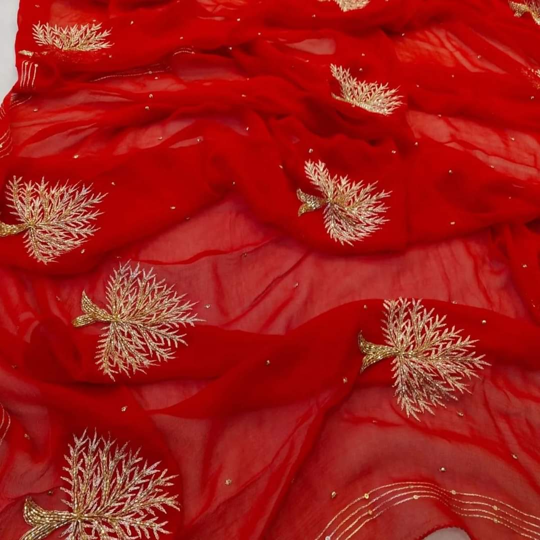 Oak Chiffon saree