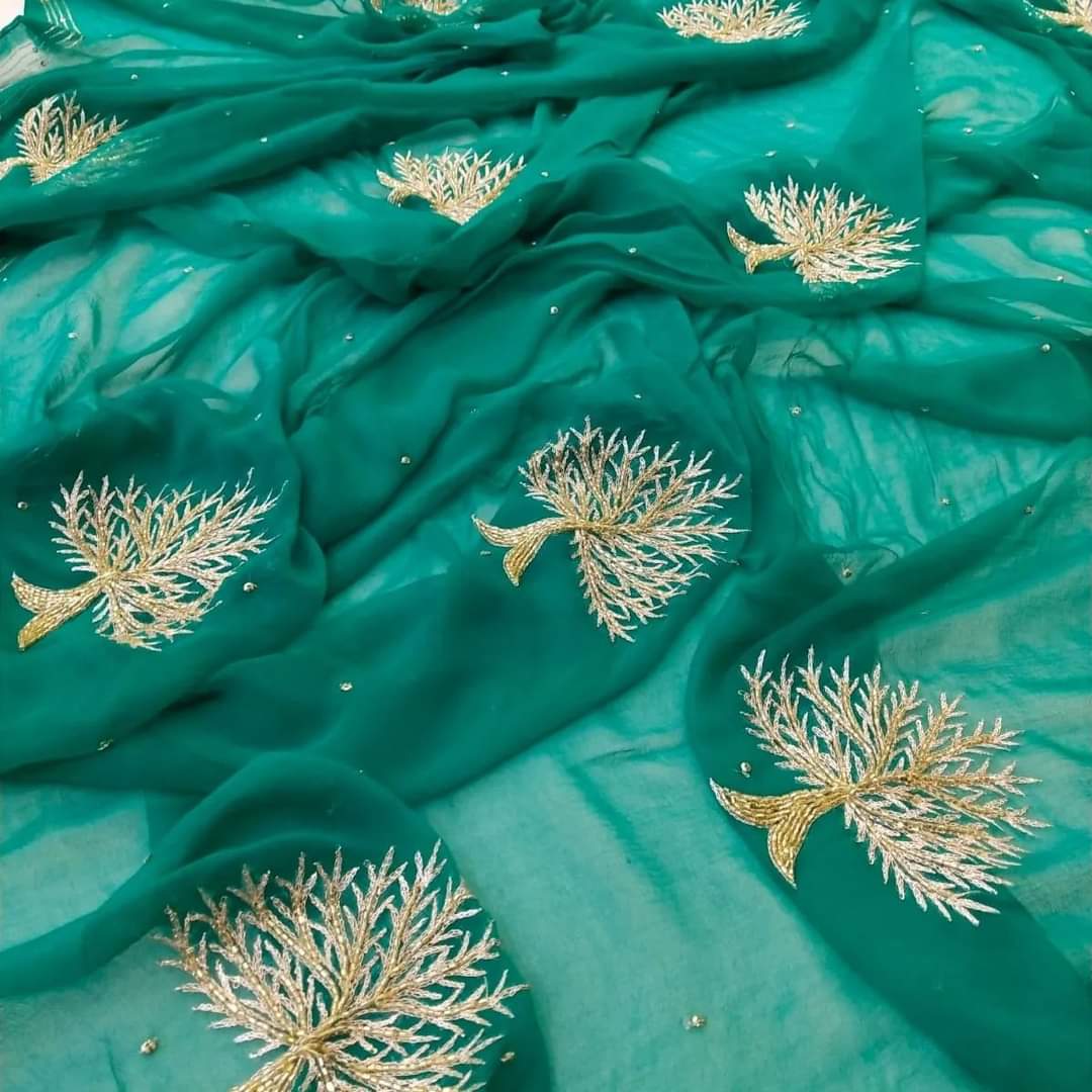 Oak Chiffon saree