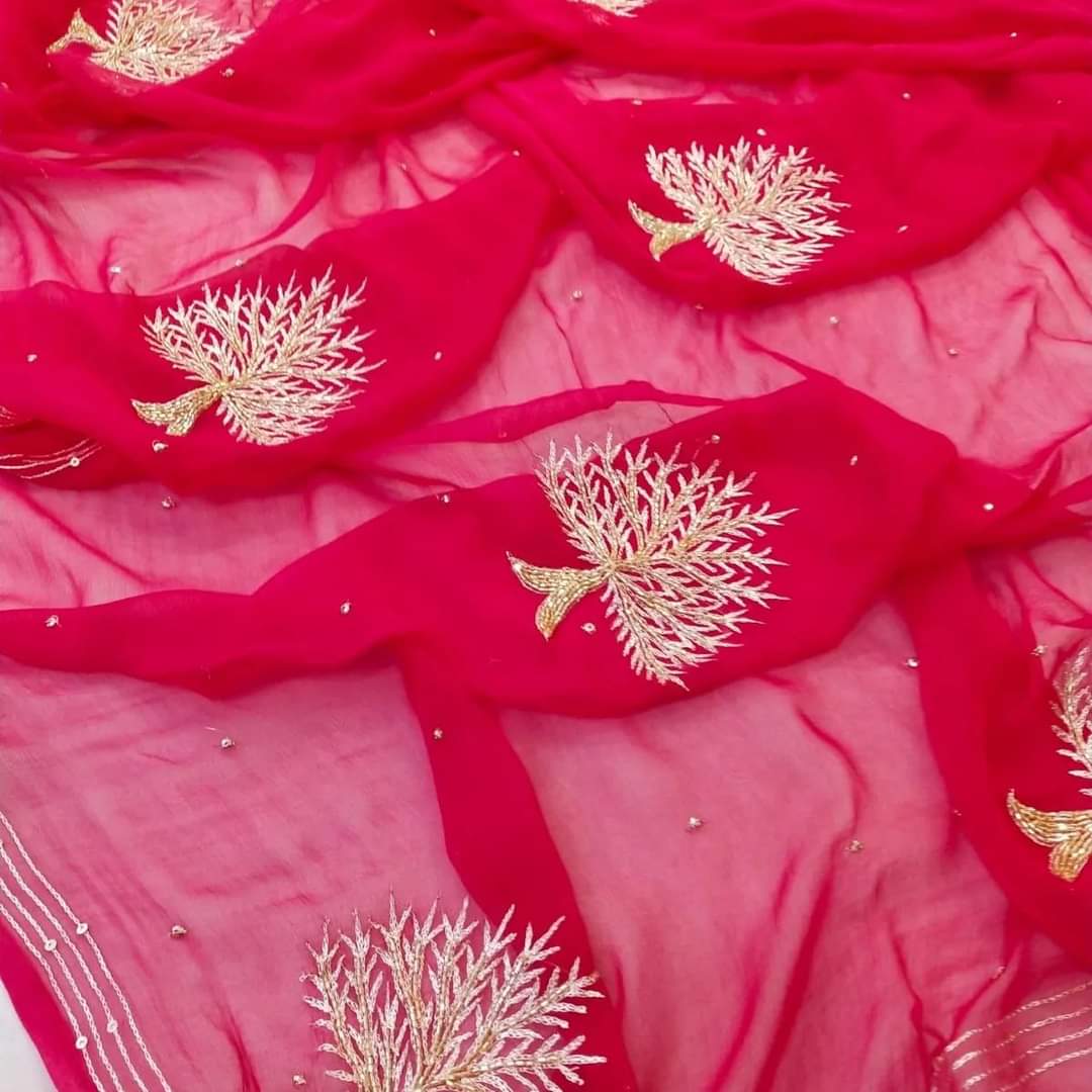 Oak Chiffon saree