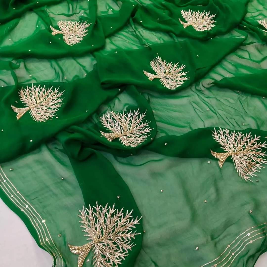 Oak Chiffon saree