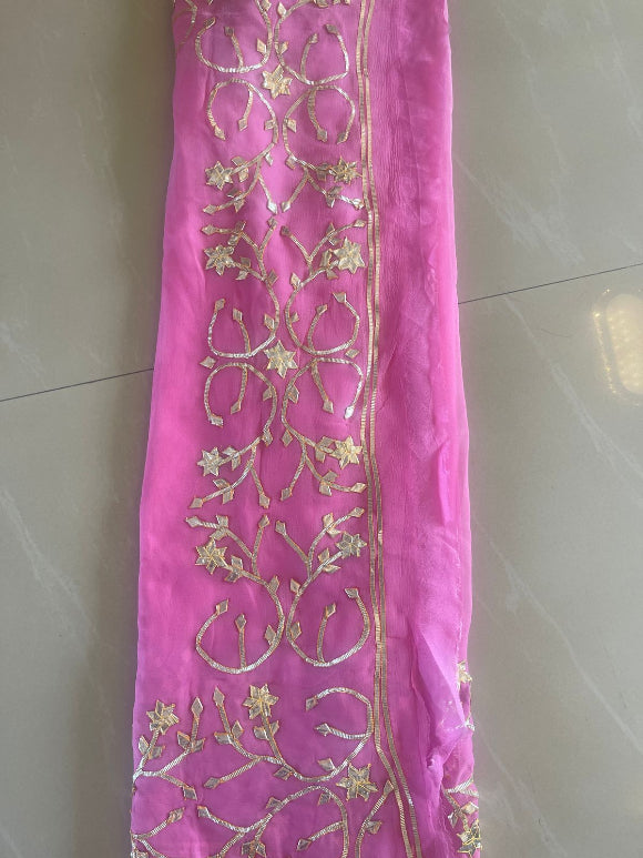 Purva Gotta Chiffon Saree