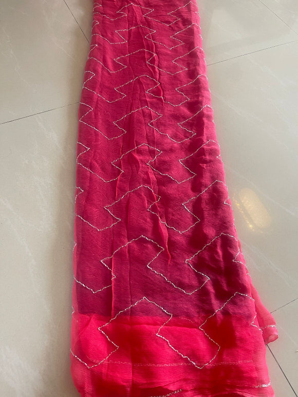 Gulaal Cut Dana Pure Chiffon Saree